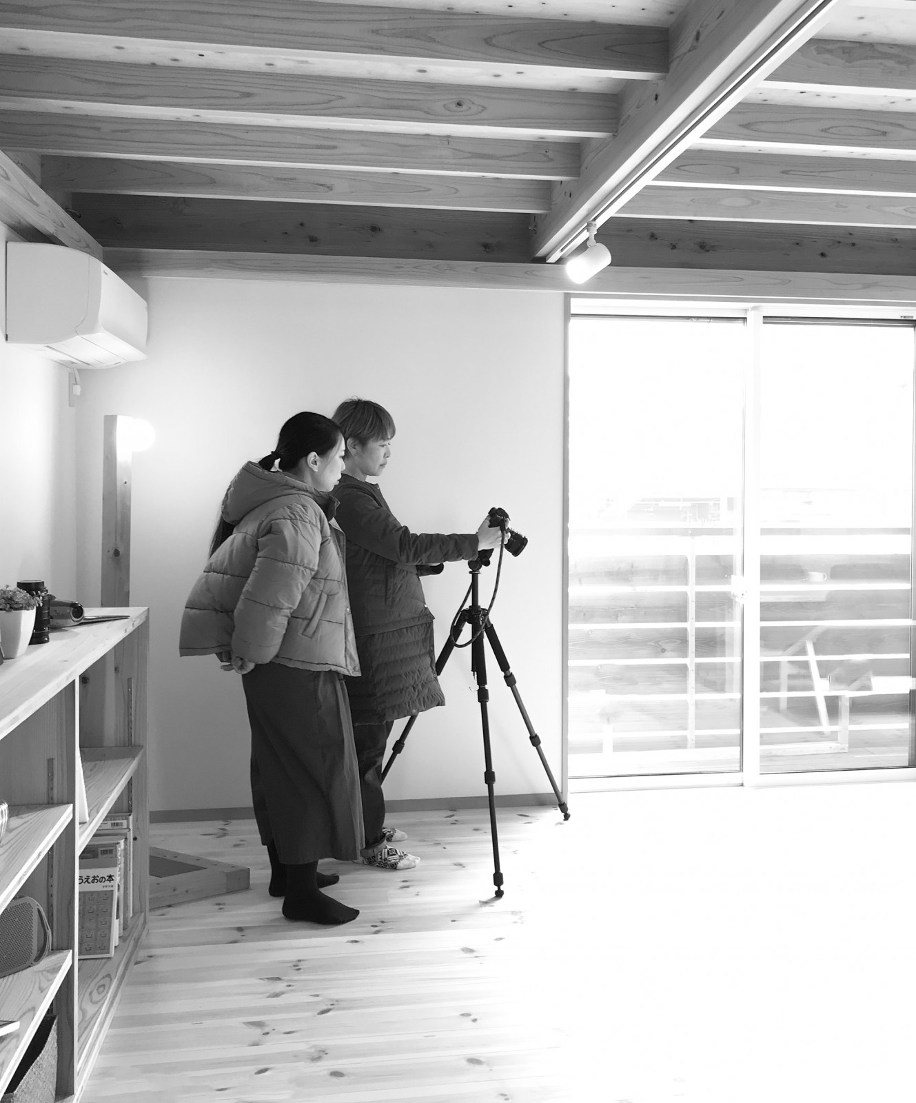  （株）文化工房「エコジン」編集部の御手洗さんとカメラマンの千倉さん。丁寧に取材いただき本当にありがとうございます！