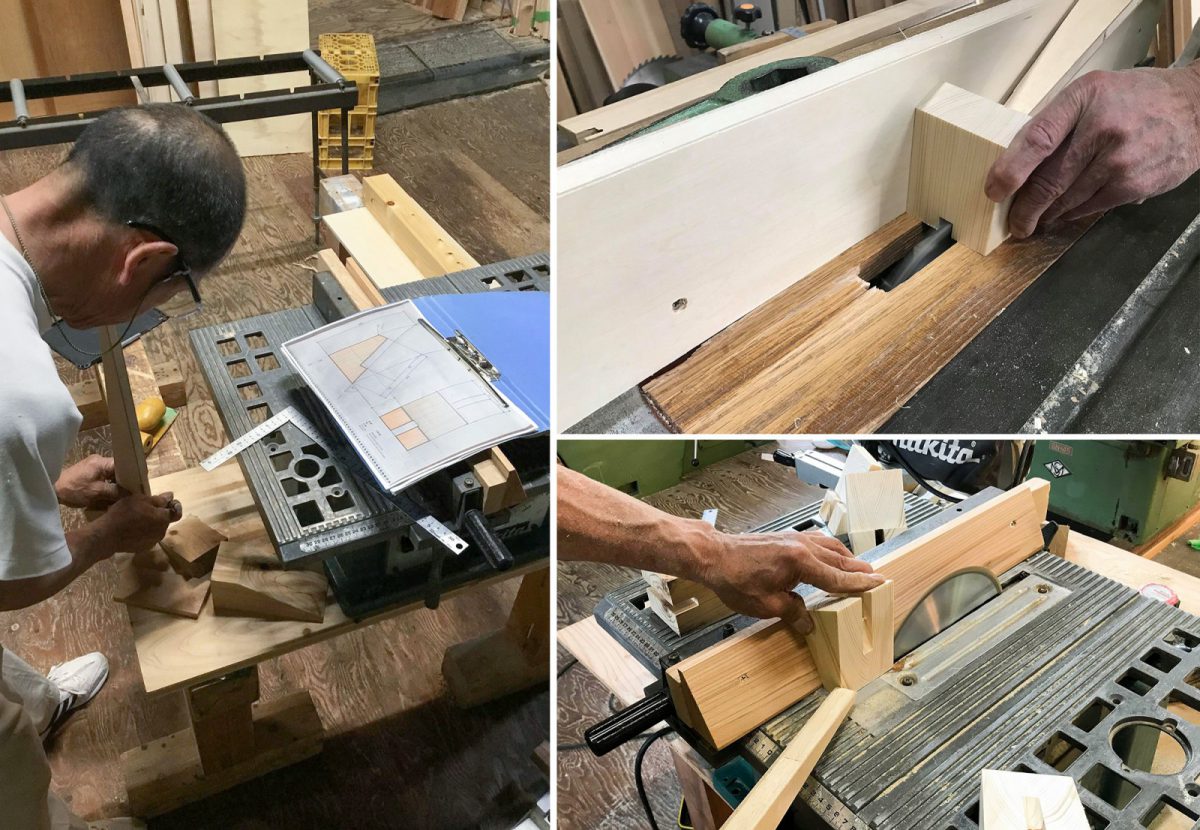 仕上げは益子大工さんと秋山大工さん