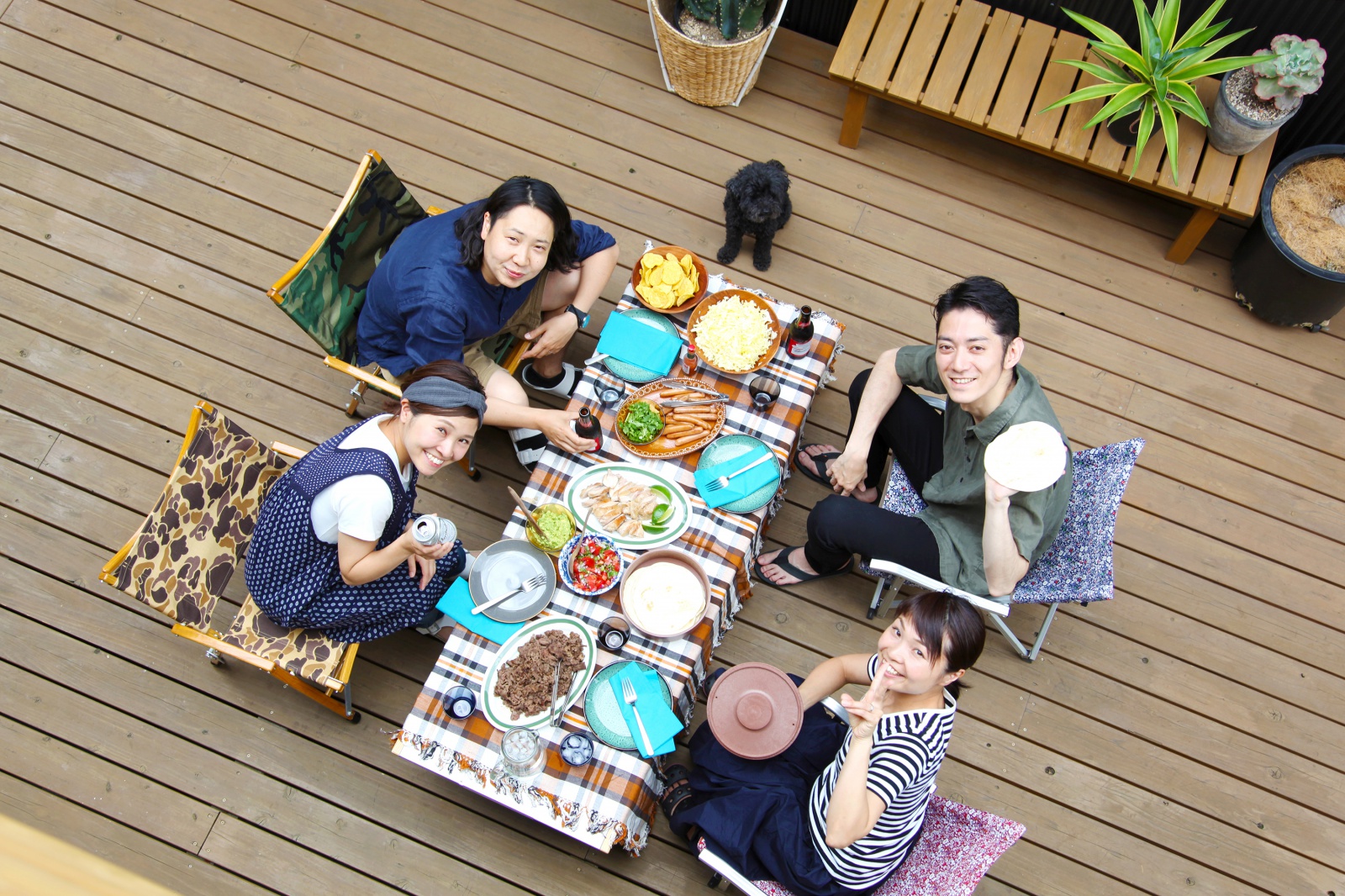 中庭がつなぐ二つの暮らし