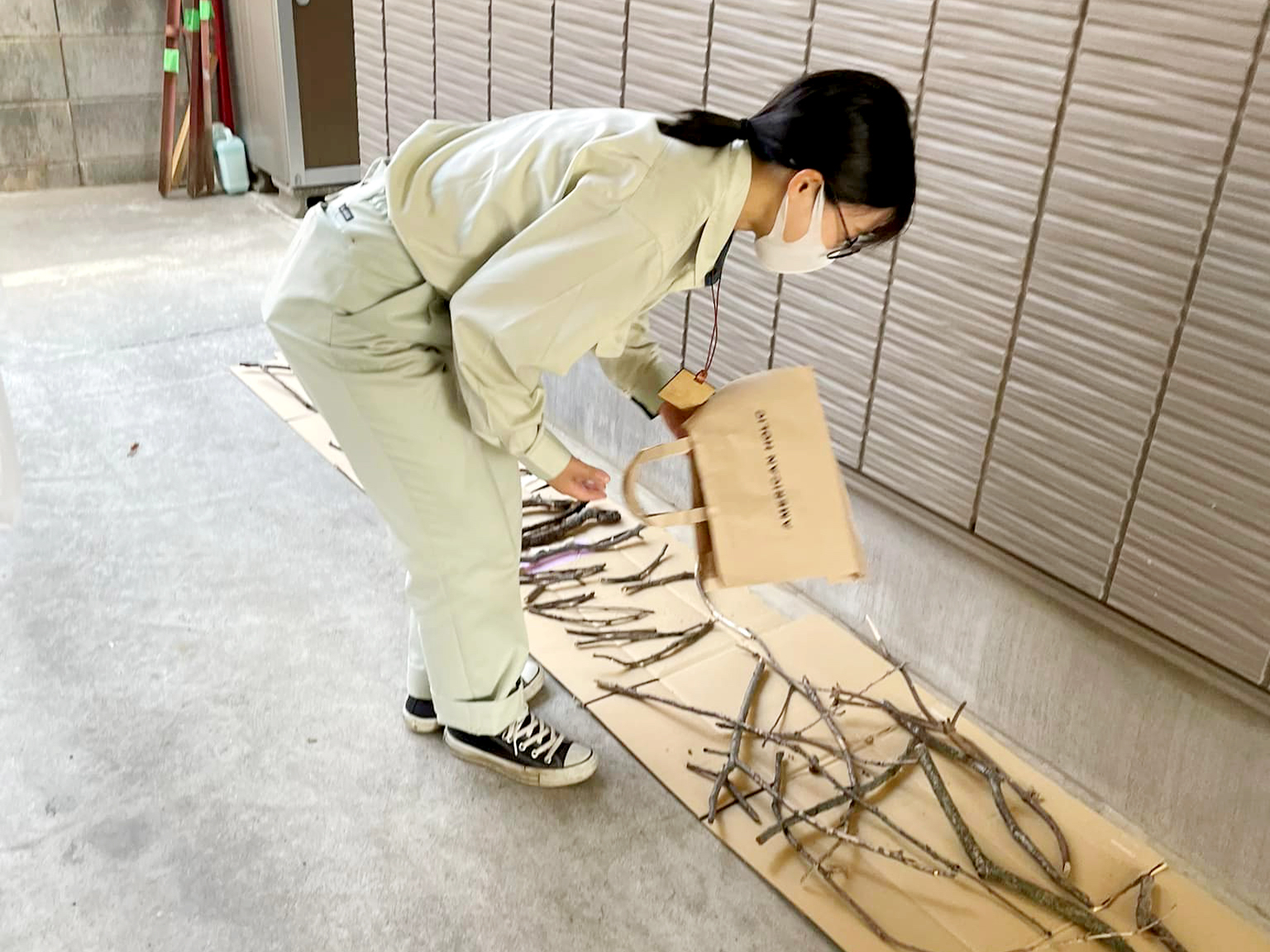 東村山市内の公園や雑木林の落木や伐採樹木