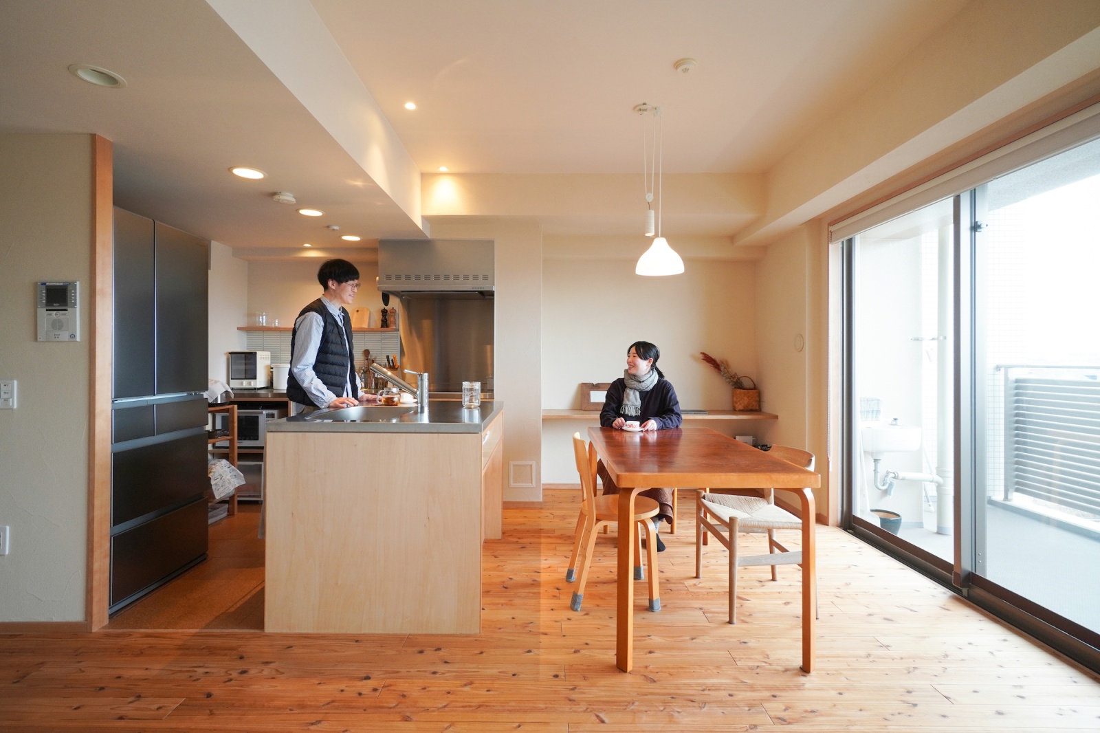 光と風が届く、ひと続きの空間に