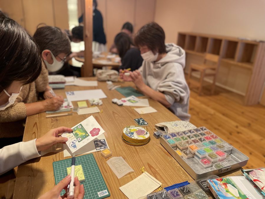 昨年のハンコ教室の様子