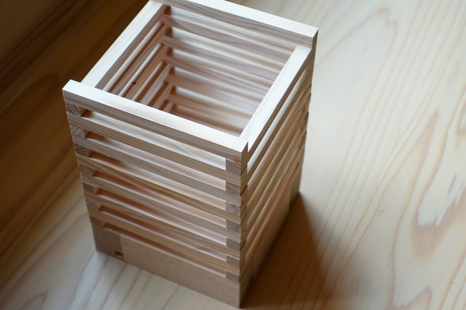 真っ直ぐに積むこともできます