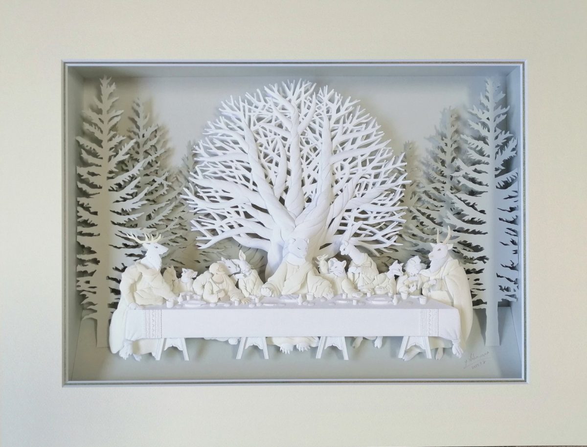 第19回 紙わざ大賞・大賞受賞「最後の晩餐」