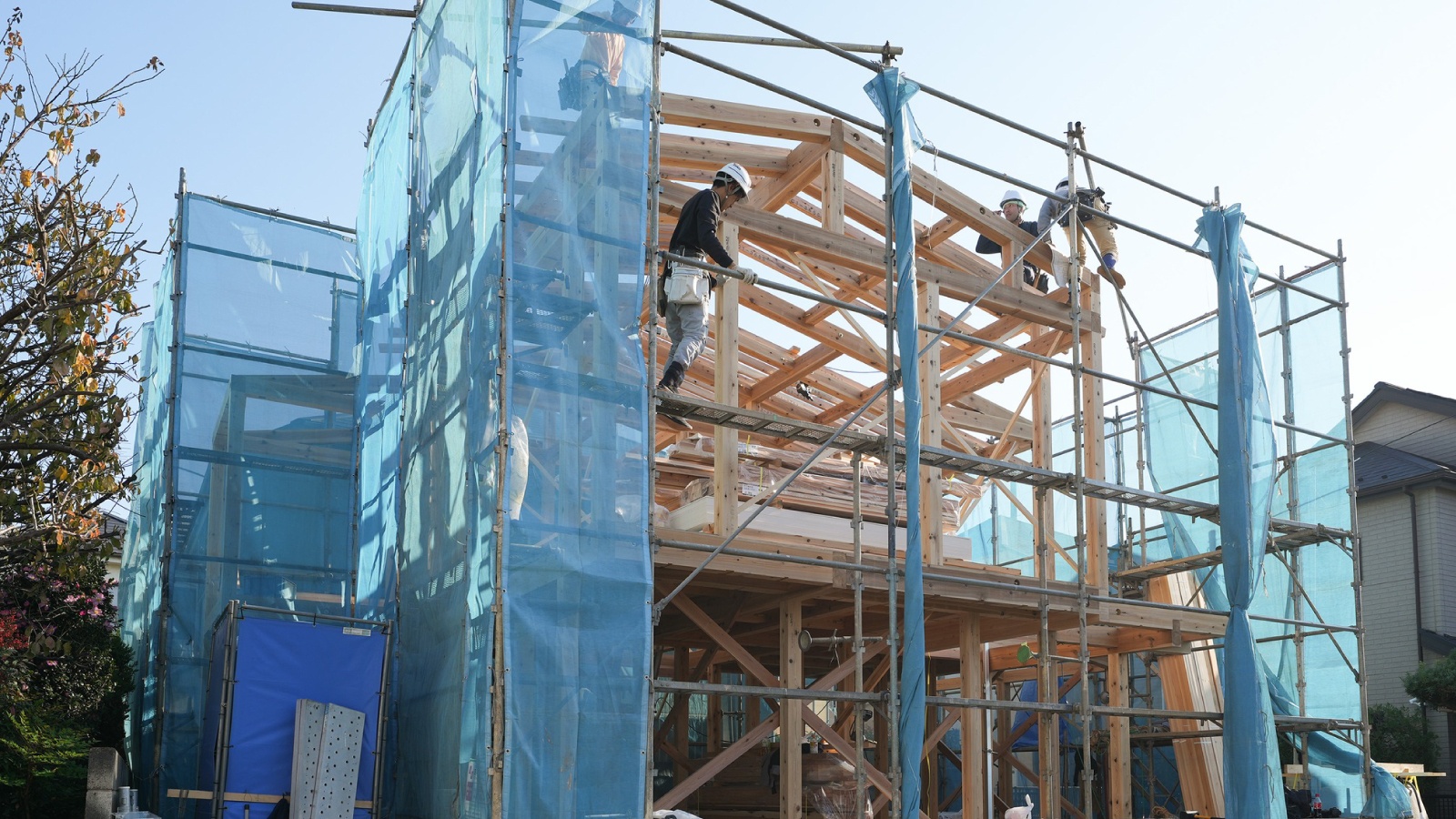 木の家づくりの現場一大イベント「上棟」