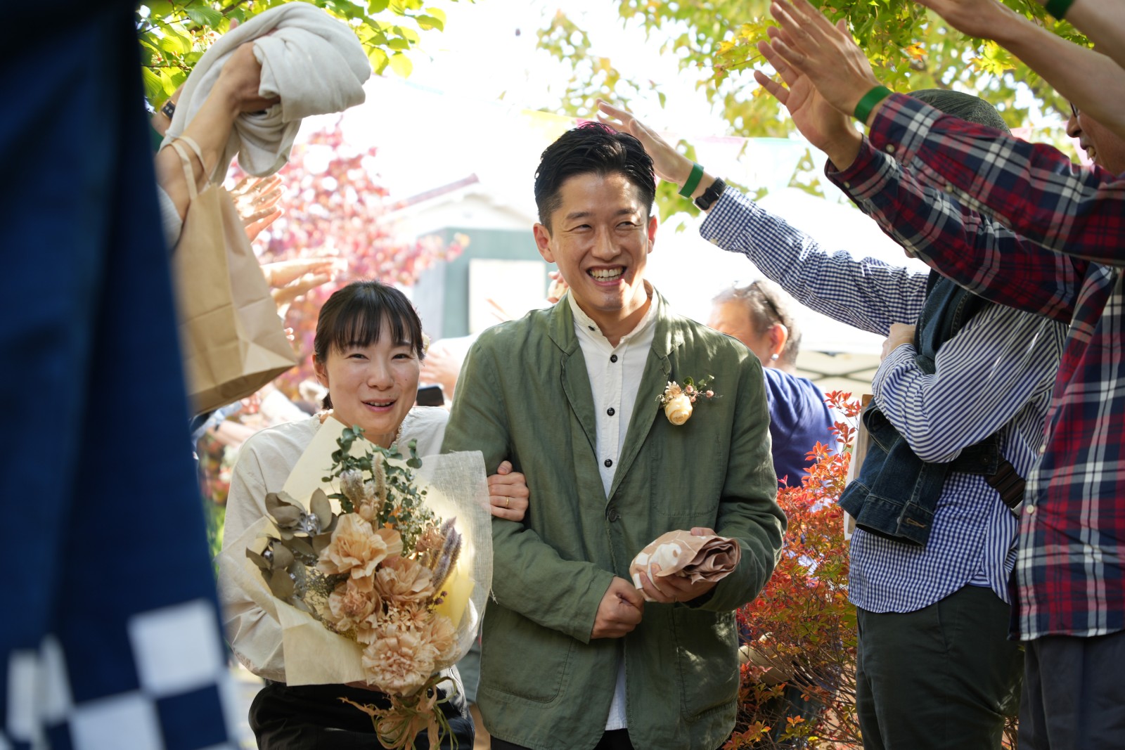 文化祭では、結婚5年目の式典『木婚式』が開催されました