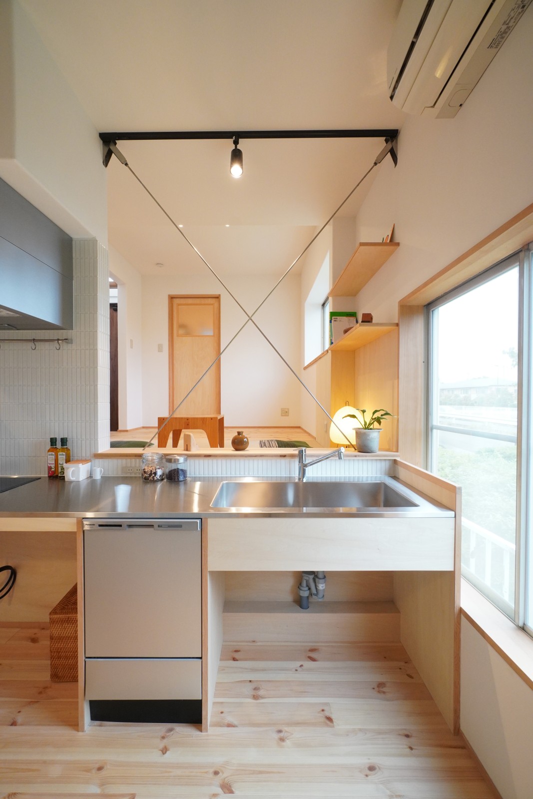 IHを備えた造作キッチン