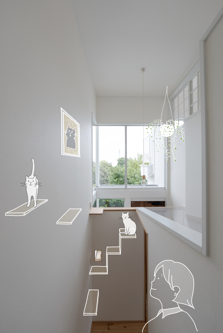 絵や植物がよく似合うので、アトリエのような雰囲気も持ち合わせています