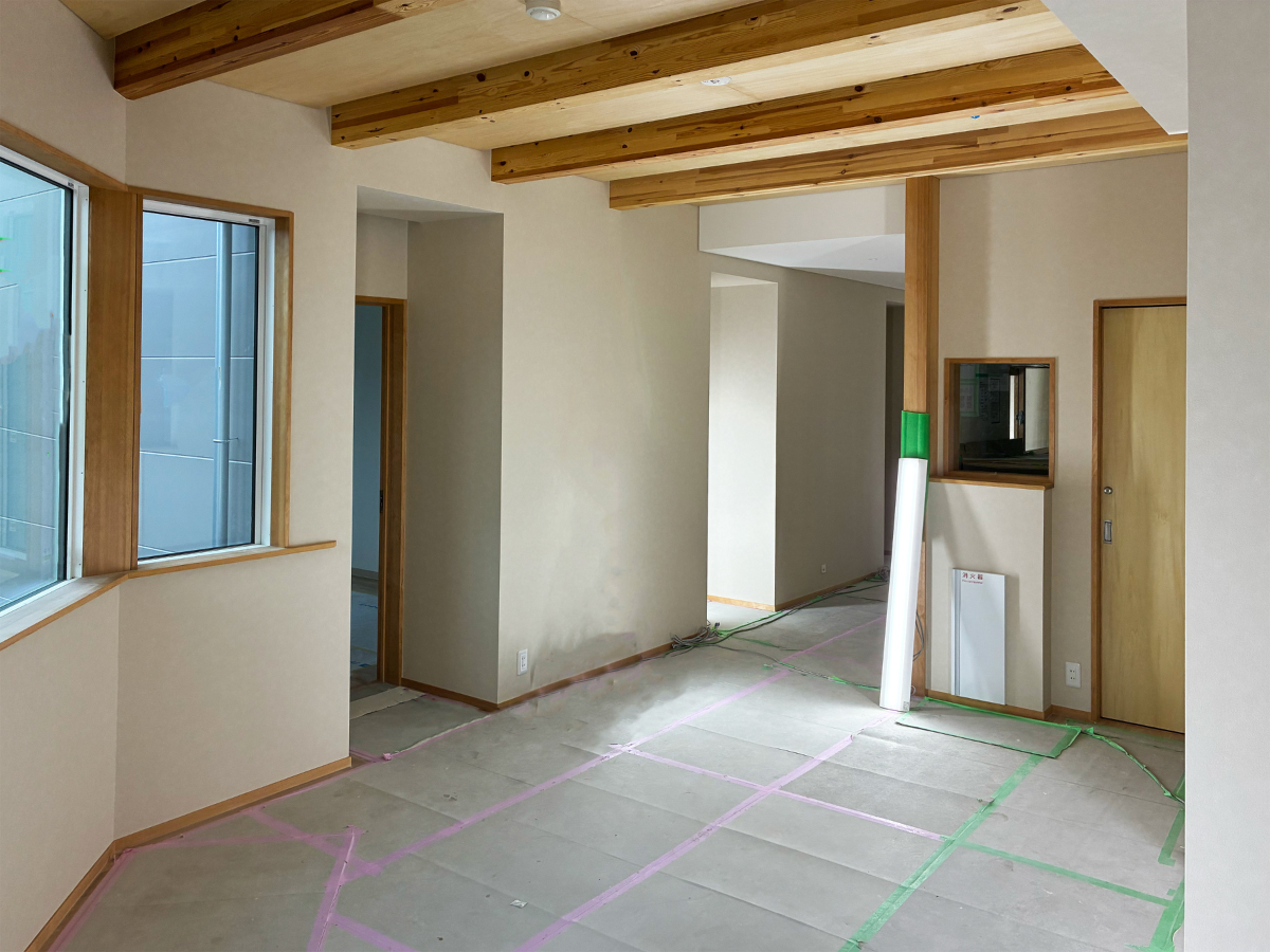工事中の室内
