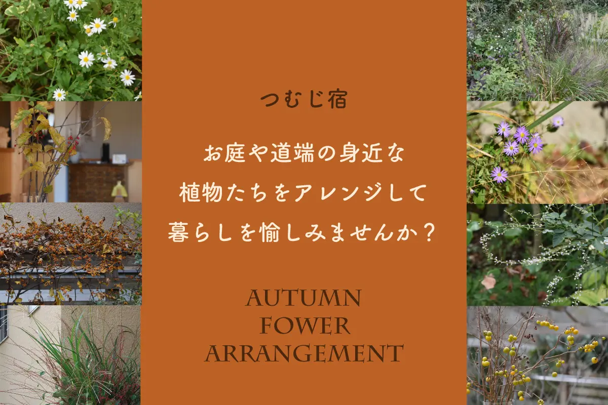 つむじ宿「お庭や道端の身近な植物たちをアレンジして暮らしを愉しみませんか？」